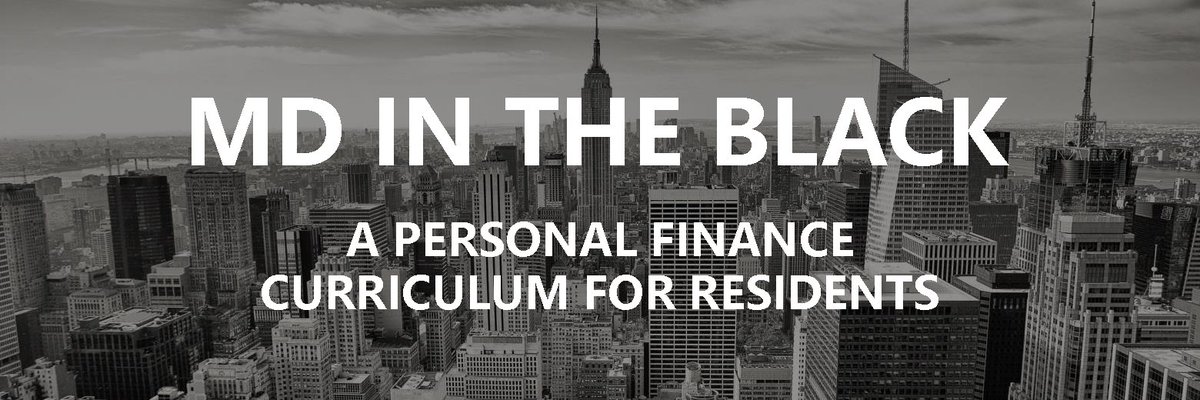 The MD in the Black website is live! 

Personal finance education for residents including content on education debt, investing, disability and life insurance, financial advisors, and more! 

Check it out at MDintheBlack.com.