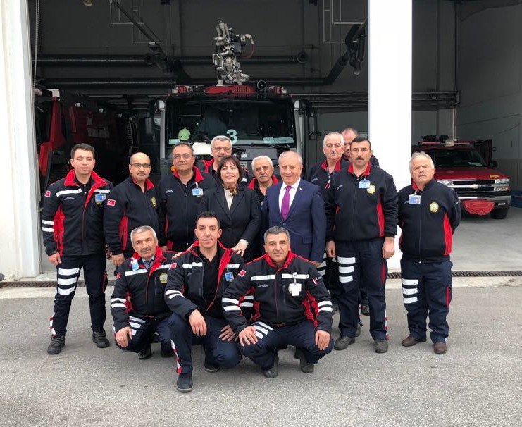 Funda Ocak, ARFF Personellerini ziyaret etti 24 Ekim 2025