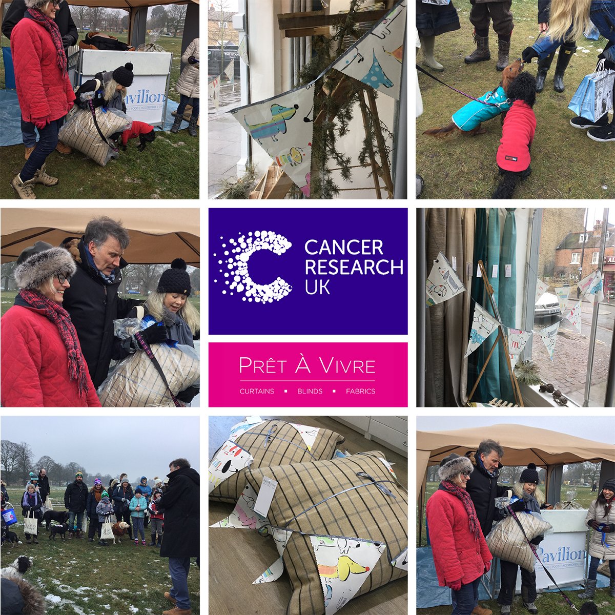 Lovely to be a part of #woofwimbledon at the weekend, a fab event that raised £3000 for <a href="/CR_UK/">Cancer Research UK</a>! Also a big congrats to the winner of fundrasing (and our cushions as a result) <a href="/debbiesenti/">Debbie Knight</a> who raised a whopping £700! 👏🏻