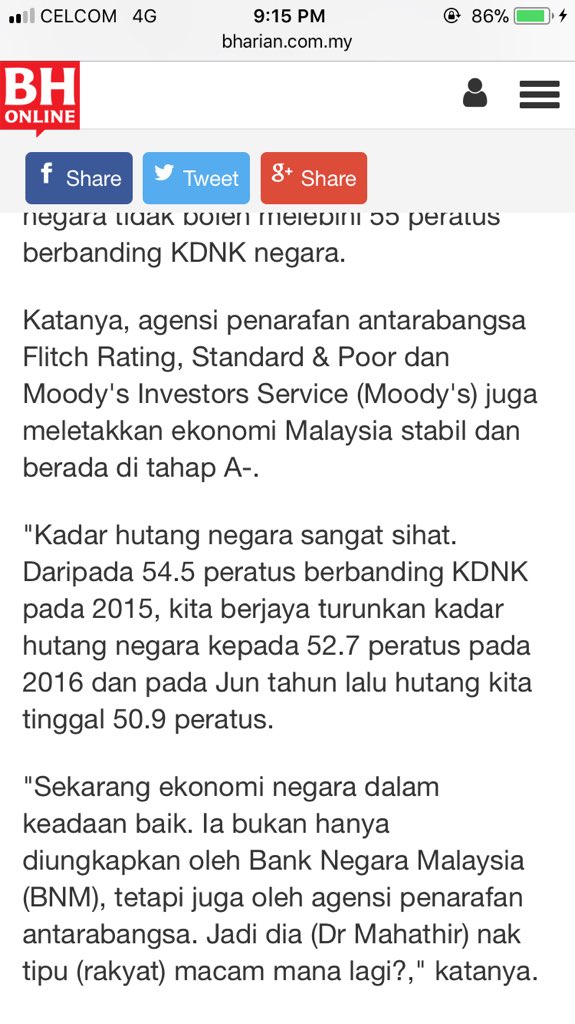 Fadzlie On Twitter Tak Nak Cakap Banyak Ape Kalau Kat Luar Negara Dah Lama Kene Guling Even Penarafan Antarabangsa Meletakkan Ekonomi Negara Stabil Hm Https T Co Qdbqqzn0ku