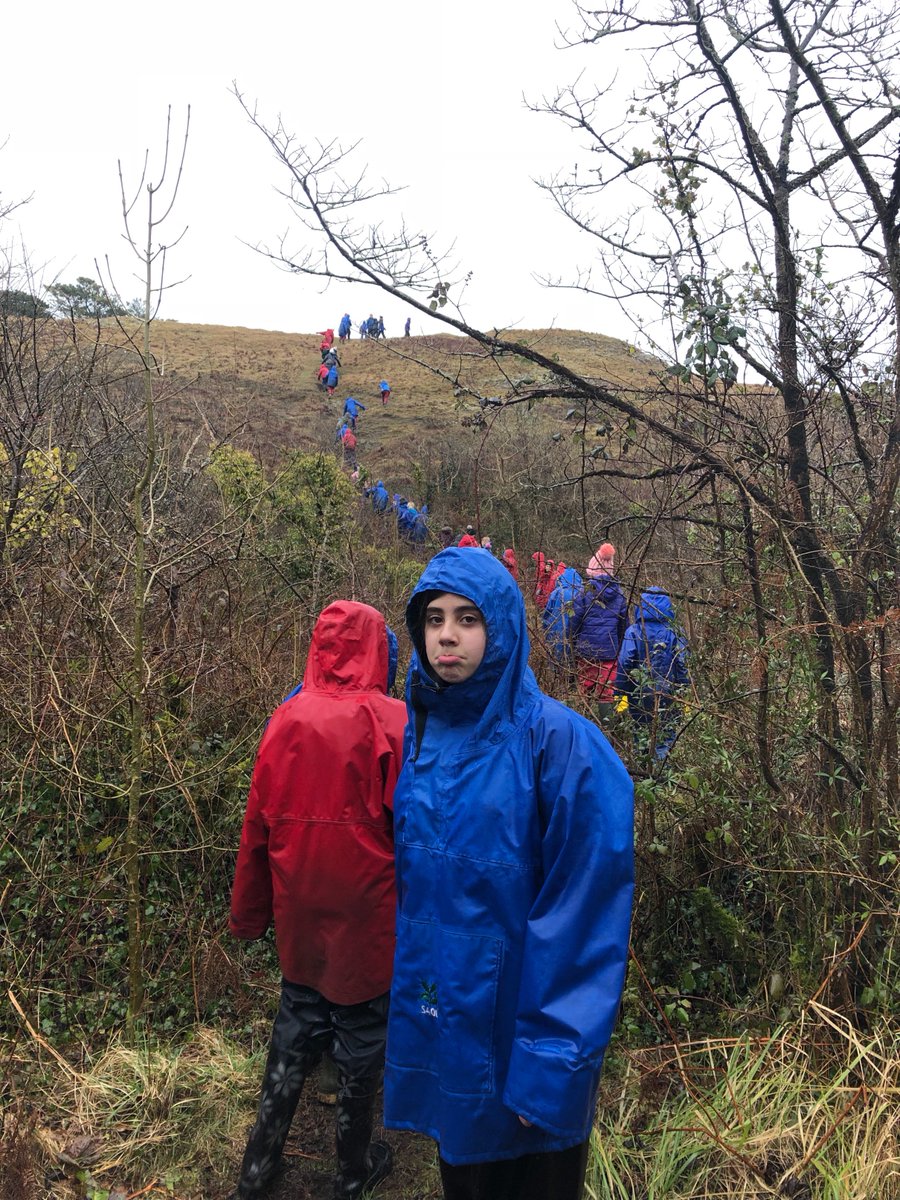 gladstonebarry's tweet photo. What a wonderfully wet walk โค๏ธ Loving Stackpole already #HappyChildren #TeamYear6 #BackForTea https://t.co/yBjG6X3gAG