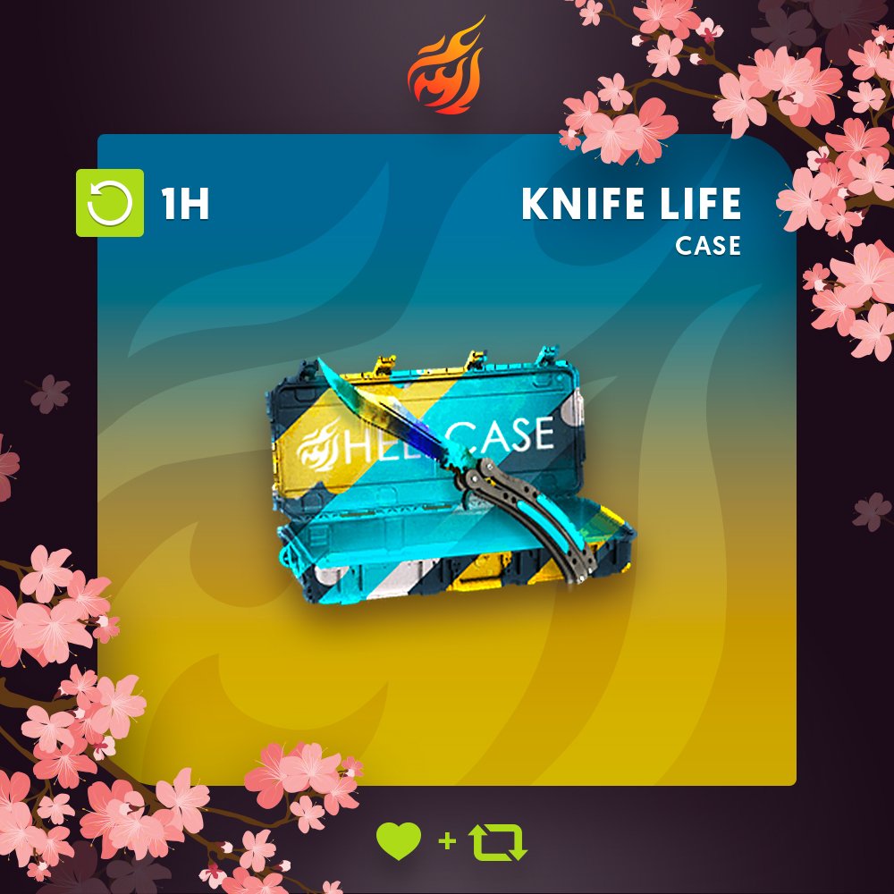 hellcase's tweet photo. 🌥️ Knife Life Case #Giveaway:
⛅️ CLICK https://t.co/rSkv0LsJxK 
🌤️ Like + RT + Follow us
☀️ Tag your friend

🏆A winner in 1h! https://t.co/fxINdFFkGD