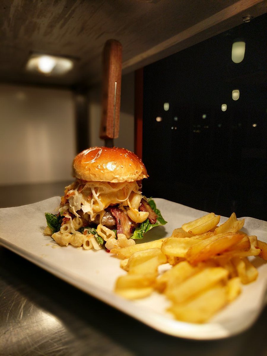 GrillShed's tweet photo. Pls RT: Tempting Tuesday is back! Buy 1 get 1 half price on all burgers, salads, deserts and draught lager/cider! It even includes the new 'Mac Daddy' Mac and Cheese Burger! #WDYT https://t.co/cv8F7pA72s