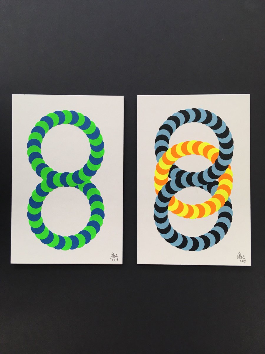 woesvanhaaften's tweet image. Peim van der Sloot just delivered new collages, made with Bigger sold stickers! Come and see them at COLLECTIBLE, Post Modern, stand 4.15: collectible.design #peimsloot #collageart #stickercollage #soldsticker #collectiblebrussels