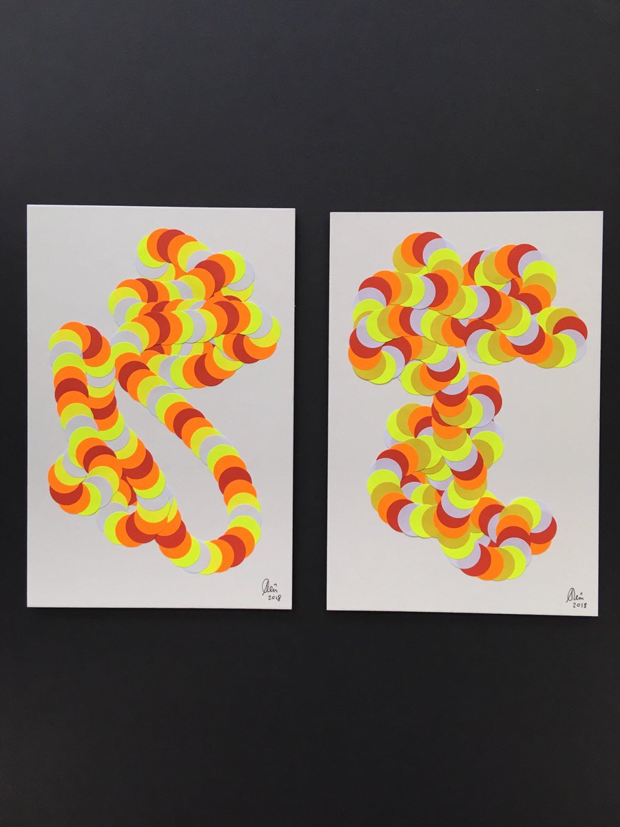 woesvanhaaften's tweet image. Peim van der Sloot just delivered new collages, made with Bigger sold stickers! Come and see them at COLLECTIBLE, Post Modern, stand 4.15: collectible.design #peimsloot #collageart #stickercollage #soldsticker #collectiblebrussels