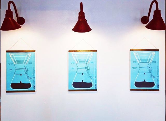 radioroasters's tweet photo. Our Chemex poster/brochure looking good under the lights @post_office_co . Drop by if you’re seeking temporary workspace in downtown #ATL https://t.co/9U2TUzfCBv https://t.co/t1MeoNkxtd