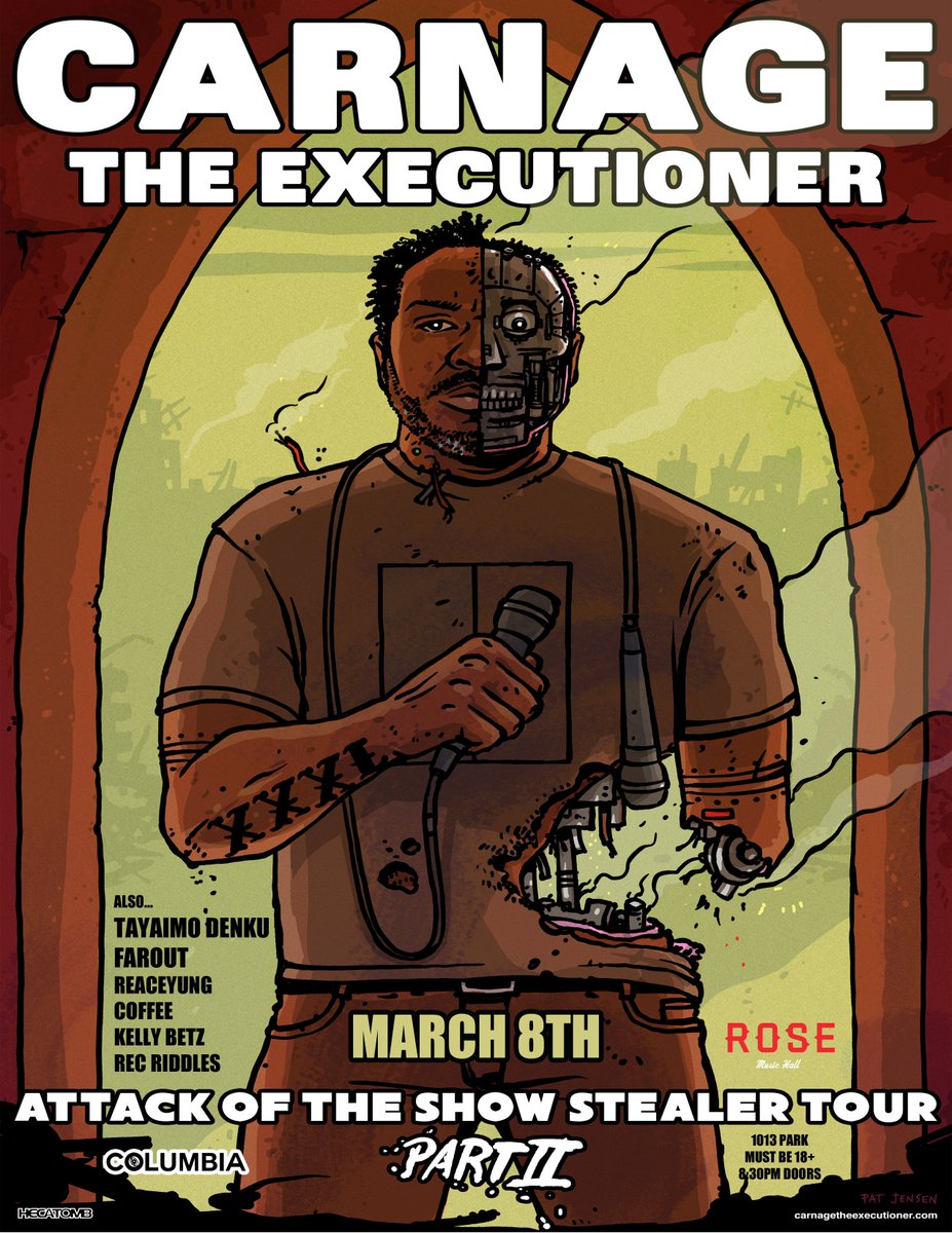 indyground's tweet photo. Our own @FaroutRhymes is flying home from Denver to play these Carnage the Executioner shows, he's just been added to Columbia, MO and Kansas City, get ready! #IGEpresents https://t.co/Fsqu9SGkdy