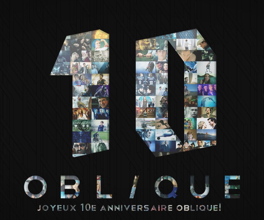 Fondé en fév 2008, Oblique est heureux de célébrer ses 10 ans ! Merci à Benoit et tous les employés pour cette belle aventure VFX !
Founded in Feb 2008, Oblique is glad to celebrate his 10th year anniversary ! Thank you to Benoit and all the staffs for this great VFX adventure !