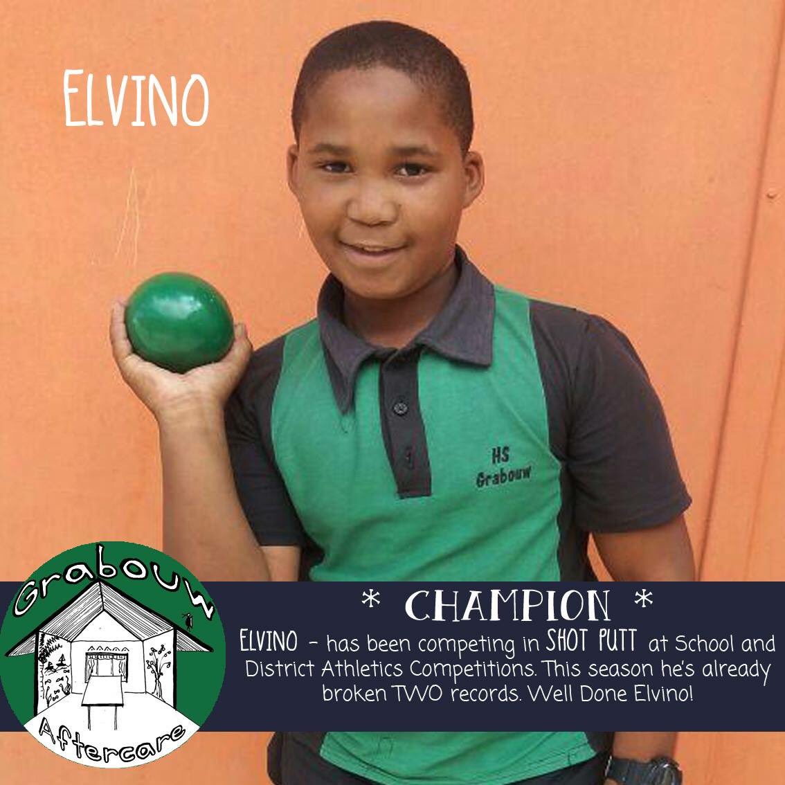 Let’s hear it for our #shotput champion Elvino who has just broken 2 school shotput records!
sosafrica.com
#athletics #champion #empowerment #sport