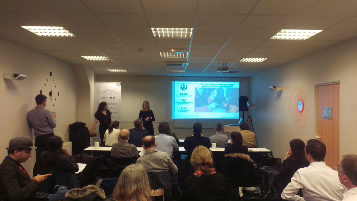 BOstarter's tweet photo. @HappyMeet_co vainqueur Startup Weekend de @techstars pitche devant le jury investisseurs https://t.co/AVsXewAkfE
