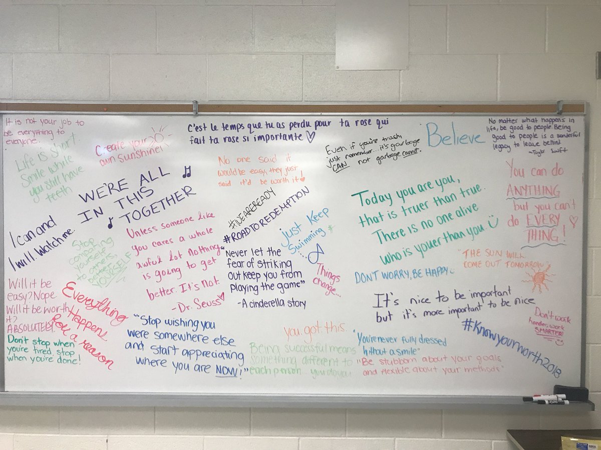 Little #MondayMotivaton in our class today 🤗