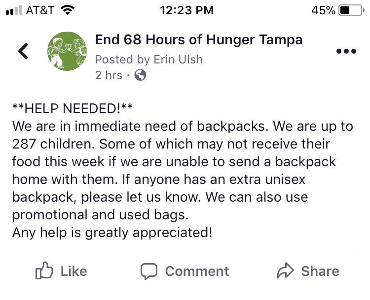 End68Tampa's tweet photo. @JanSport @Nike @amazon @eBags @Target @Herschelsupply  @Walmart @UnderArmour https://t.co/cSe66JA8bQ