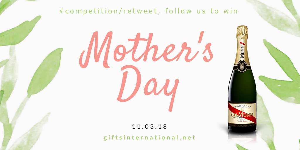 giftsinternatio's tweet photo. You have until midnight tonight to enter our #MothersDay #competition! FOLLOW and RETWEET to be in with a chance of winning! UK residents and over 18s only. #giveaway #win https://t.co/5XO9RNTCdU