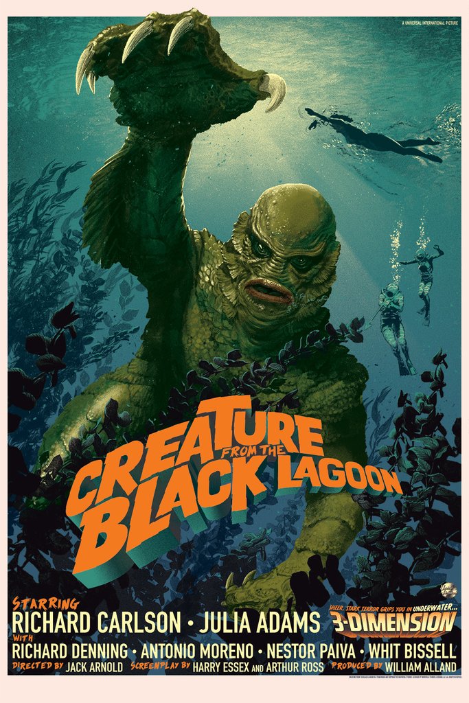 TalkFilmSoc's tweet photo. The Creature from the Black Lagoon was released to theaters on this day in 1954. Check out @RockieWarAntz's take on the Universal monster classic here: https://t.co/xgpmzyXYTX https://t.co/5sVlfl2Shm