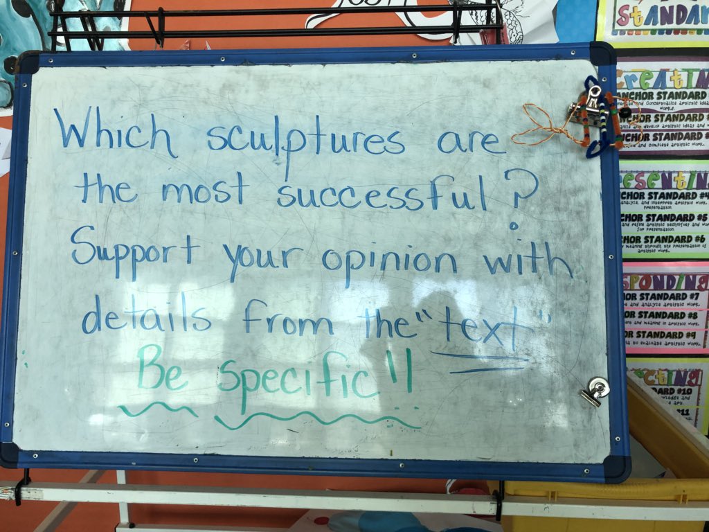 Fdale_Artists's tweet photo. Analyzing student work to become better at supporting our ideas with details from the “text.” #FDELearns #FDECFIP https://t.co/7zqpb37Ic9