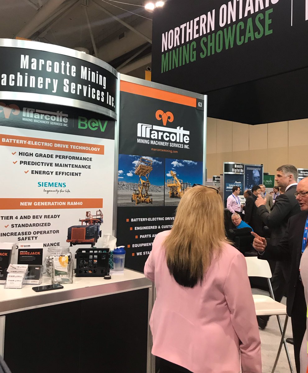 fuelmediacom's tweet photo. Did you know that @marcottemining has a new generation #RAM40 and it’s available as a battery electric vehicle? Visit booth 63 to learn more! #PDAC2018 https://t.co/mxVj2Zplic