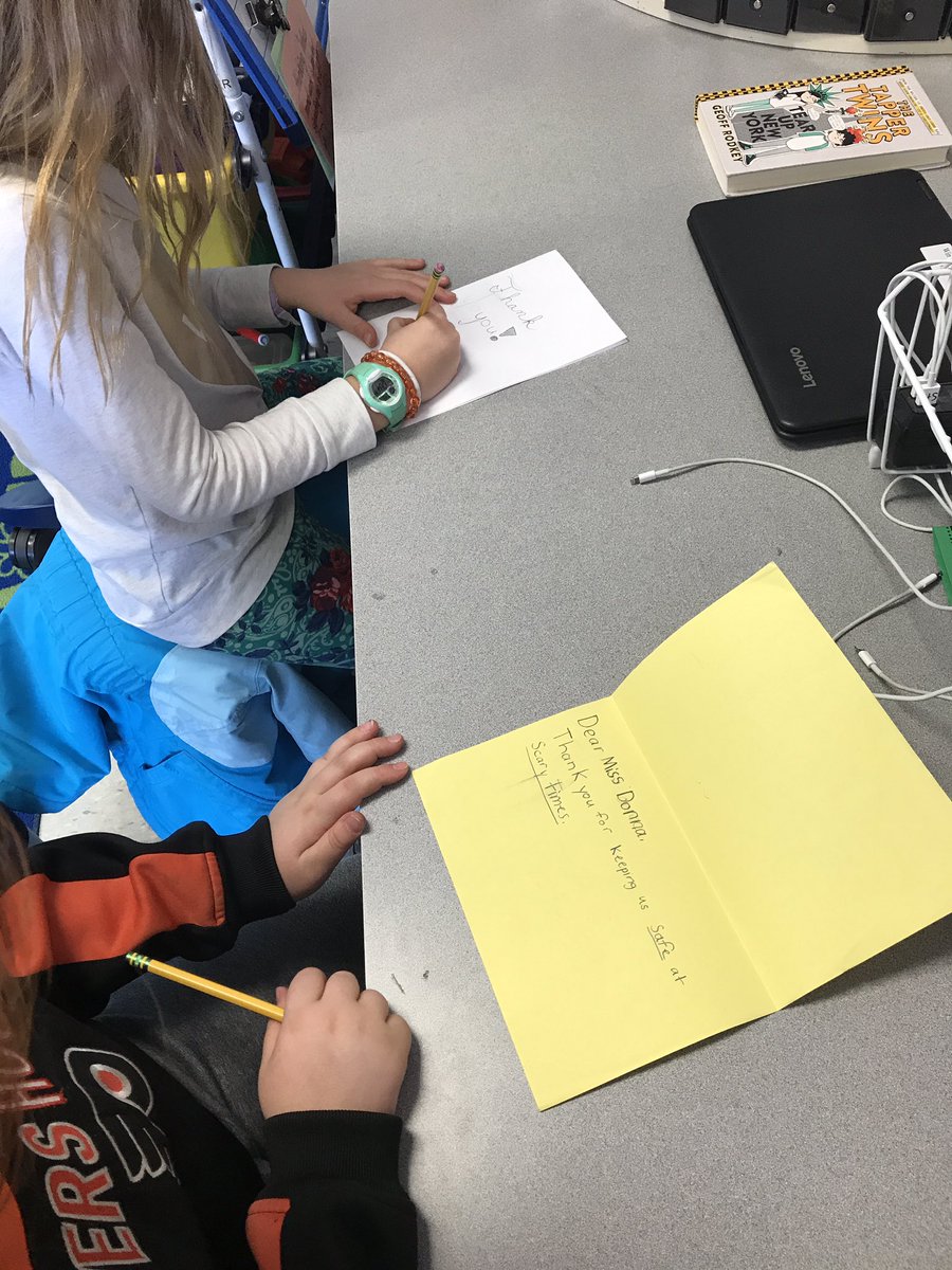 Notes of gratitude to our bus drivers!