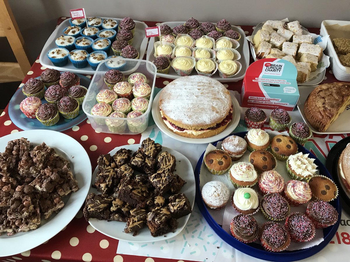 sjmiles81's tweet photo. We are so proud to have raised £250 at our #BigBandanaBake on Friday. Money raised for a great cause, close to our hearts #braintumourawarenessmonth  @BrainTumourOrg https://t.co/Mqa3ZUYzCG