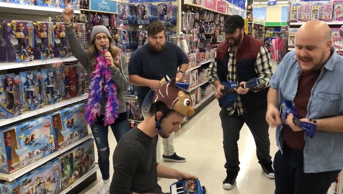 TravisJ73's tweet photo. I  challenged our worship team - check it out: https://t.co/K0zJHoQgmU

#worshipanywherechallenge #ToysRuschattanooga @toysrus https://t.co/5KFqKt4XgF