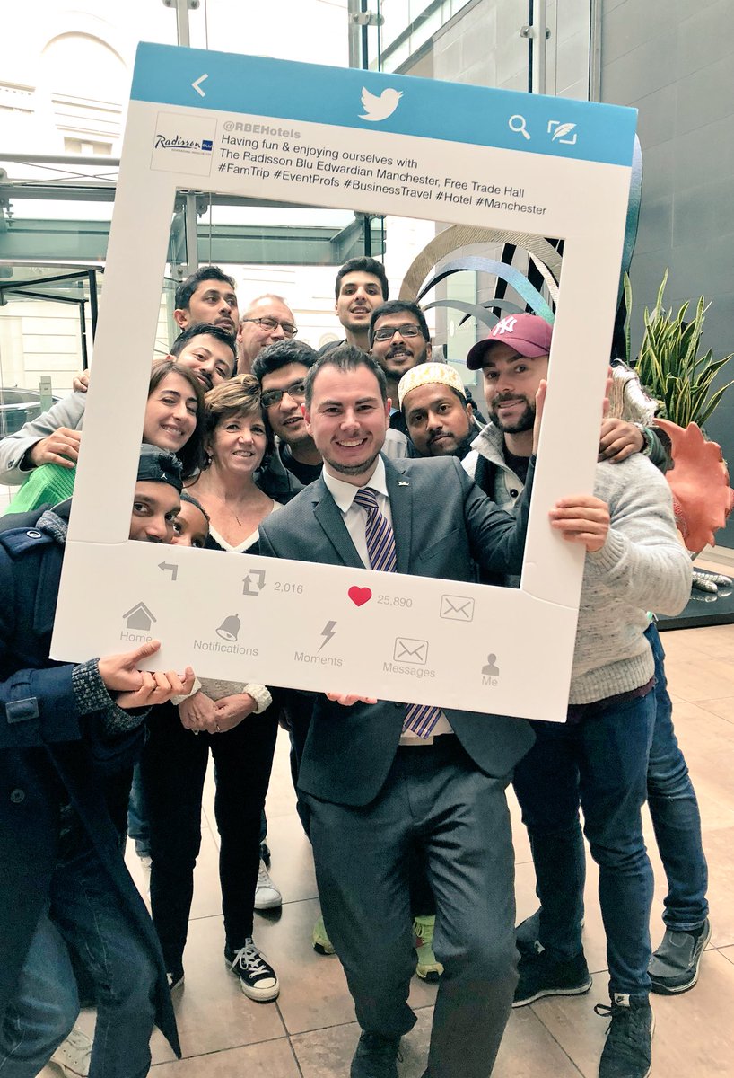 RBEhotels's tweet photo. A great afternoon hosting guests here in #Manchester as part of the #ExploreGB2018 @VisitBritainBiz #FamTrip #BestOfMCR https://t.co/EJ7rhnx7Ae