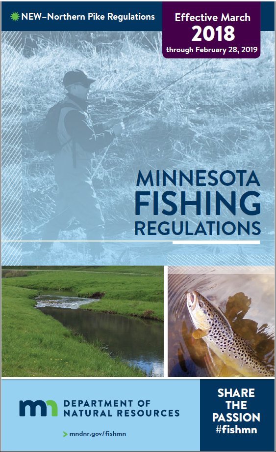 IslandViewOrrMN's tweet photo. Minnesota 2018 Fishing regulations are now available! Check them out with the MN DNR. #fishmn #onlyinmn #anglers #regulations 

https://t.co/3s9rPXvOz0 https://t.co/BvFjEKI92n