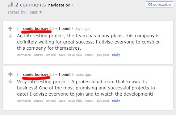 Jogenfors's tweet image. sanderborisov is probably the saddest spammer on Reddit. Paid by #quantum1net to shill their #ICO, yet comments on the same article twice in three days.