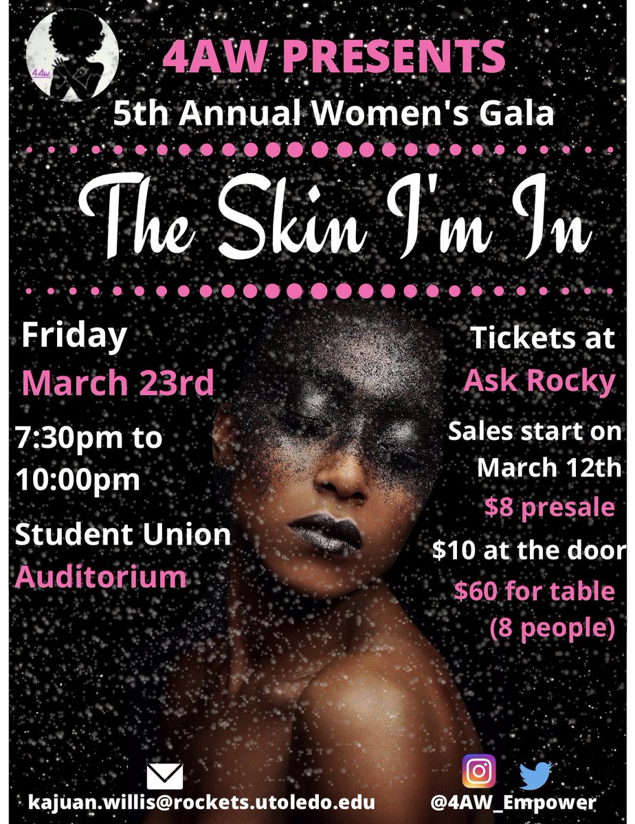 Don’t forget to start purchasing your tables/tickets starting March 12th!