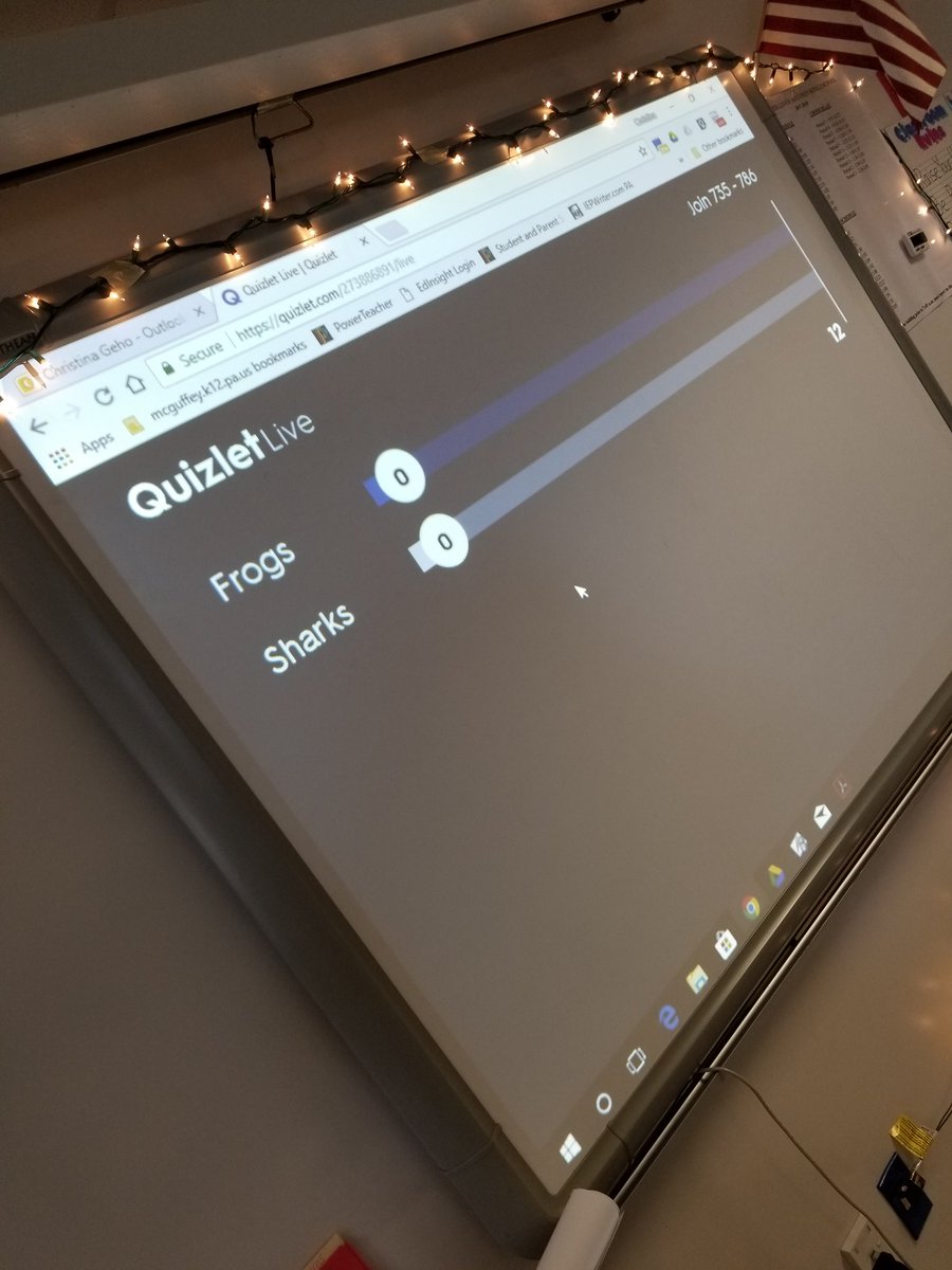 Learning can be fun!!! Quizlet live fun in class today. #McGuffeySD #studentengagement #quizlet