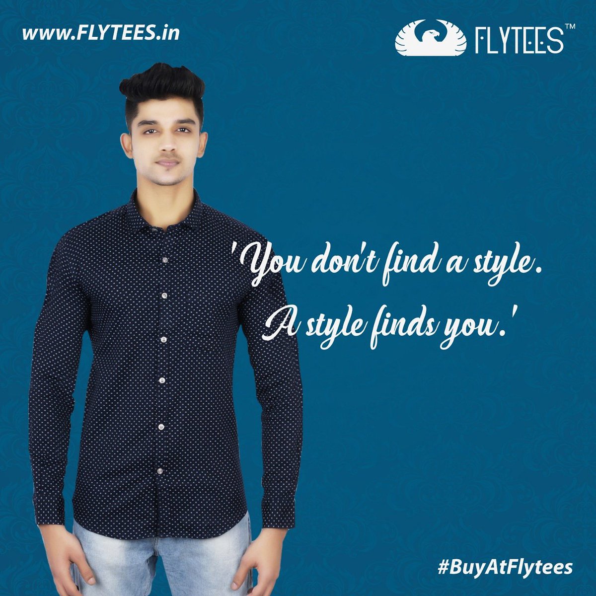 Flytees_India's tweet photo. You don't find a style. A style finds you..!! 

#FLYTEES #clothing #clothingbrand #tshirtdress #tshirtdesign #tshirts #trackpants #boxershorts #capris  #hyderabad #Secunderabad #tees #fashion #clothingindustry #BuyAtFlytees Shop online at https://t.co/gaEBO0fdGI https://t.co/BvAkrqGyhW