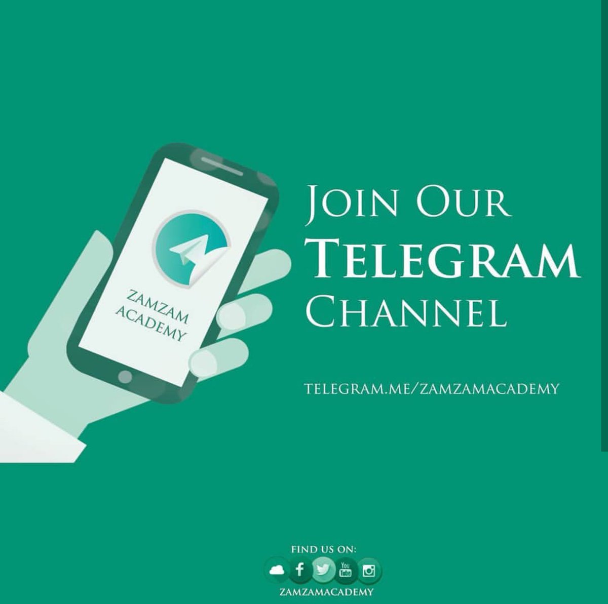zamzamacademy's tweet photo. Join our #Telegram channel today and keep up to date with new lectures, articles, course, events and much much more. 

https://t.co/gUZEq5J2BT

#zamzamacademy https://t.co/Vh3GfxpO2q