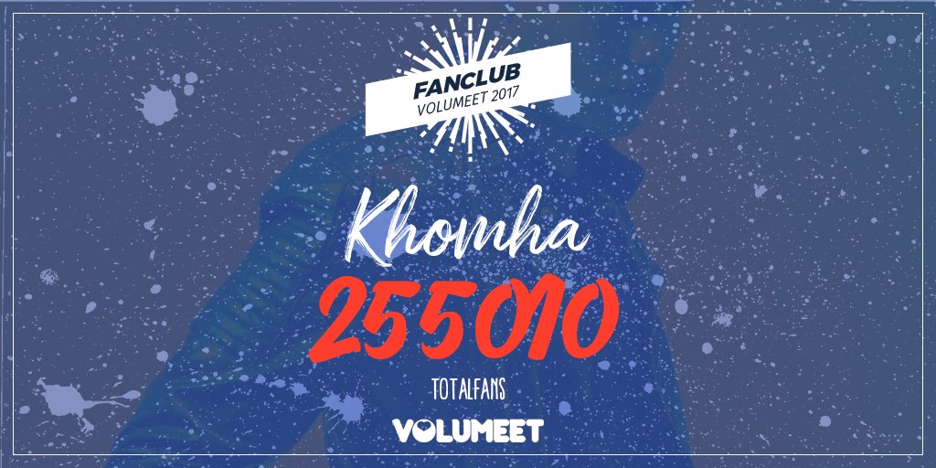 In the world there are 255010 total fans of <a href="/KhoMha/">KhoMha</a>. Volumeet is here to let you organize better your fan club! bit.ly/2H8EMtB