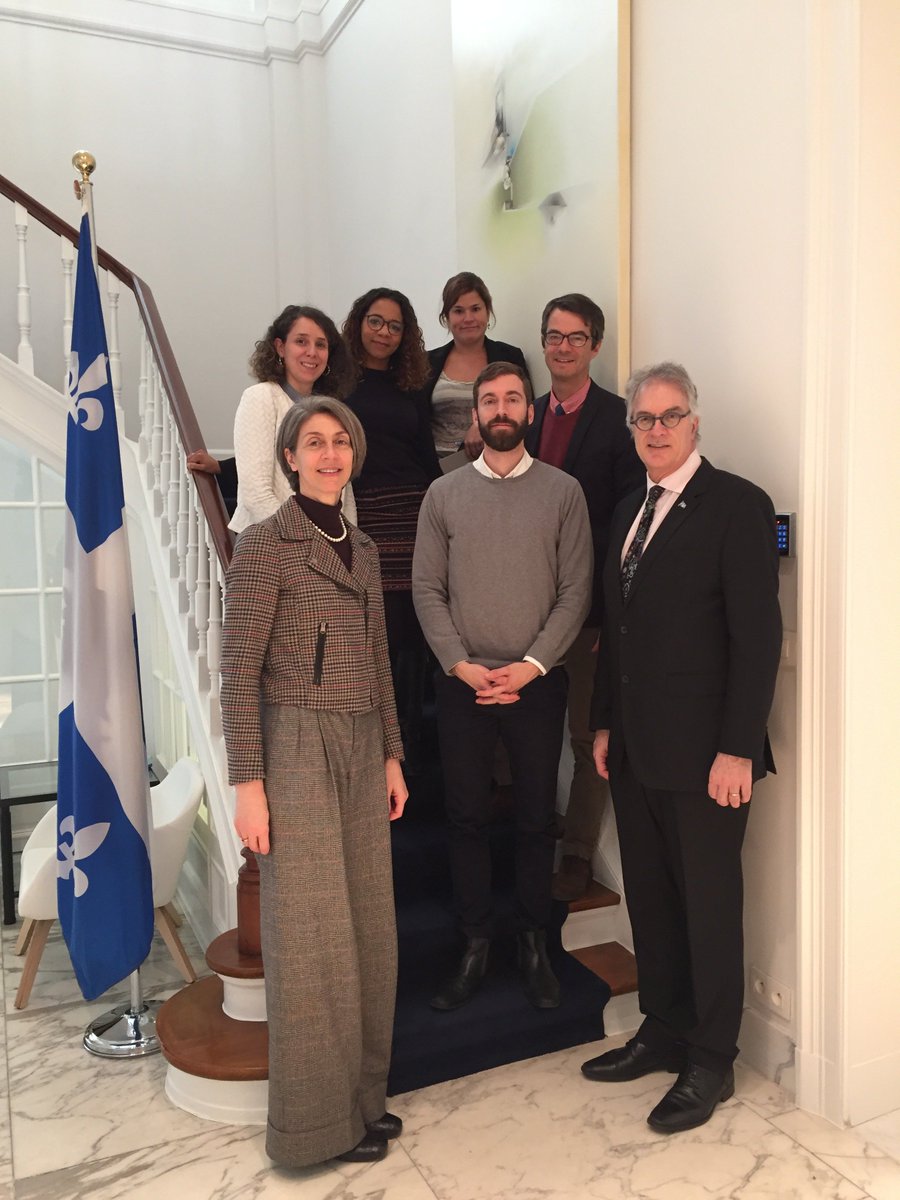 Ce matin à la réunion de préparation avec la @QuebecEuropeBe  concernant la Visite d’Etat au #Canada #BELCAN2018