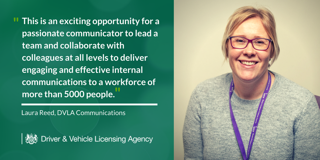 DfTCareers's tweet photo. Join @DVLAgovuk as a Senior Internal Communications Lead. Location: Swansea. Apply by: 16 March https://t.co/ysq5yn2dkU https://t.co/9VsbYzWWdg