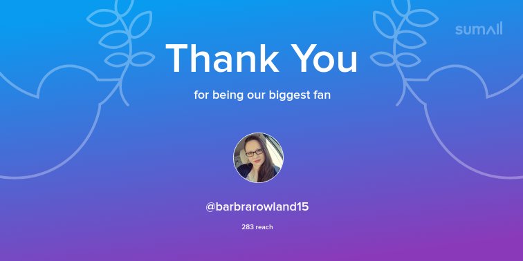 Our biggest fans this week: <a href="/barbrarowland15/">Barbra Rowland</a>. Thank you! via sumall.com/thankyou?utm_s…