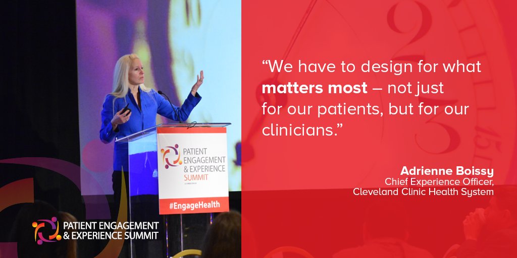 HealthITNews's tweet photo. LIVE from #HIMSS18: With patient experience, 'We need to dream bigger,' Cleveland Clinic leader @boissyad says at #Engage4Health Summit. https://t.co/iYMIoAAnZx #HIMSS18 https://t.co/zw3fX7fEZ1