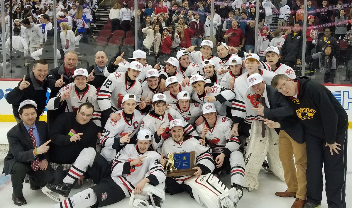 HCRHSAthletics's tweet photo. Hunterdon Central - NJSIAA Ice Hockey State Champions!!! https://t.co/nmXN2ybjUW