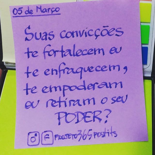 365postits's tweet photo. 05 de Março - Como suas convicções estão determinando a sua vida? 
Curta e compartilhe!
@projeto365postits
#projeto365postits #365postits #postits #foco #garra #determinação #determinacao #motivação #motivacao #emoção #emocao #felicidade #energia #sonhos… https://t.co/VJNOWysTzP https://t.co/0x1GMutZTl