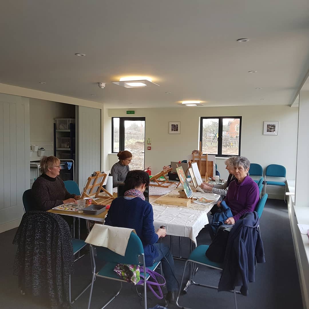 thehallcss's tweet image. Our smaller room  (The Cart Shed) is a lovely light room ideal for painting groups, craft groups, and meetings too. It even has a sink in the cupboard to wash paint brushes etc.  And it's just £7.50 an hour to hire.