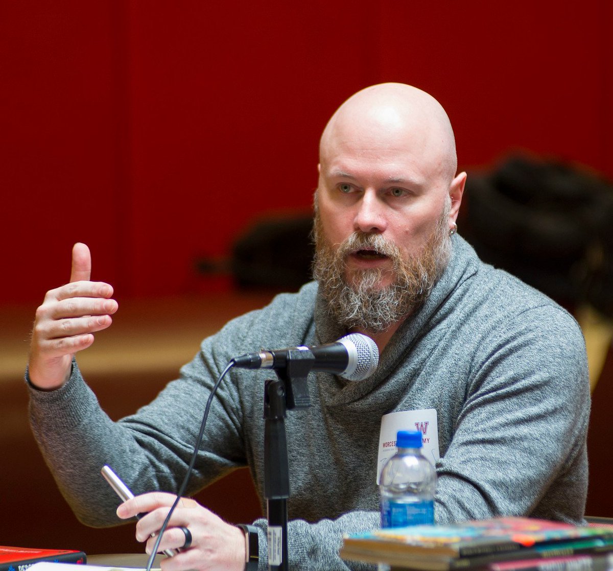 WAEnglish's tweet photo. Students had the opportunity to hear writer panels or engage in workshops and discussions at the Literary Festival. https://t.co/wm4ODVhKvr