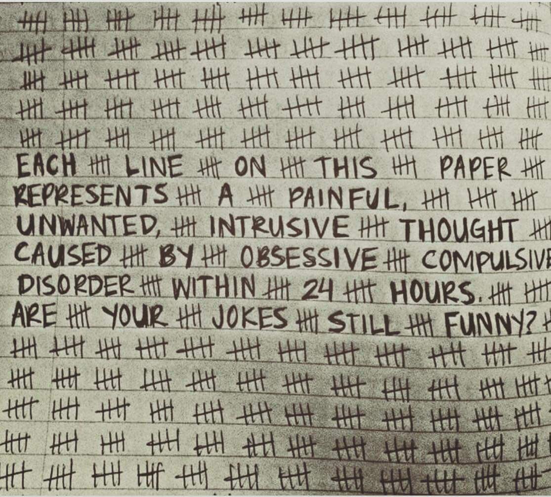 Pure_OCD_Blog's tweet image. RT @Pure_OCD_Blog: Such a powerful image. #OCD is no joke. #endthestigma #mentalhealth