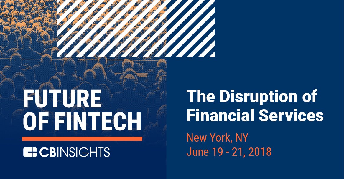 CBinsights's tweet photo. 1/3 of the world's #fintech unicorns will be at Future of Fintech. Will you? Get your tickets now for exclusive networking opportunities with top fintech startups and investors. https://t.co/w5qb0jxVxX https://t.co/4ilZeraZSc