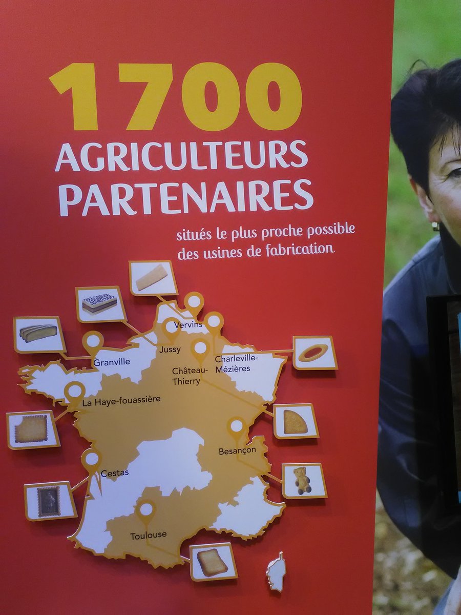 #SIA2018 #cartographie Les biscuits LU #CfaitOù? Dans 9 usines #MadeinFrance 🇫🇷 qui se fournissent chez 1.700 agriculteurs locaux #locavore