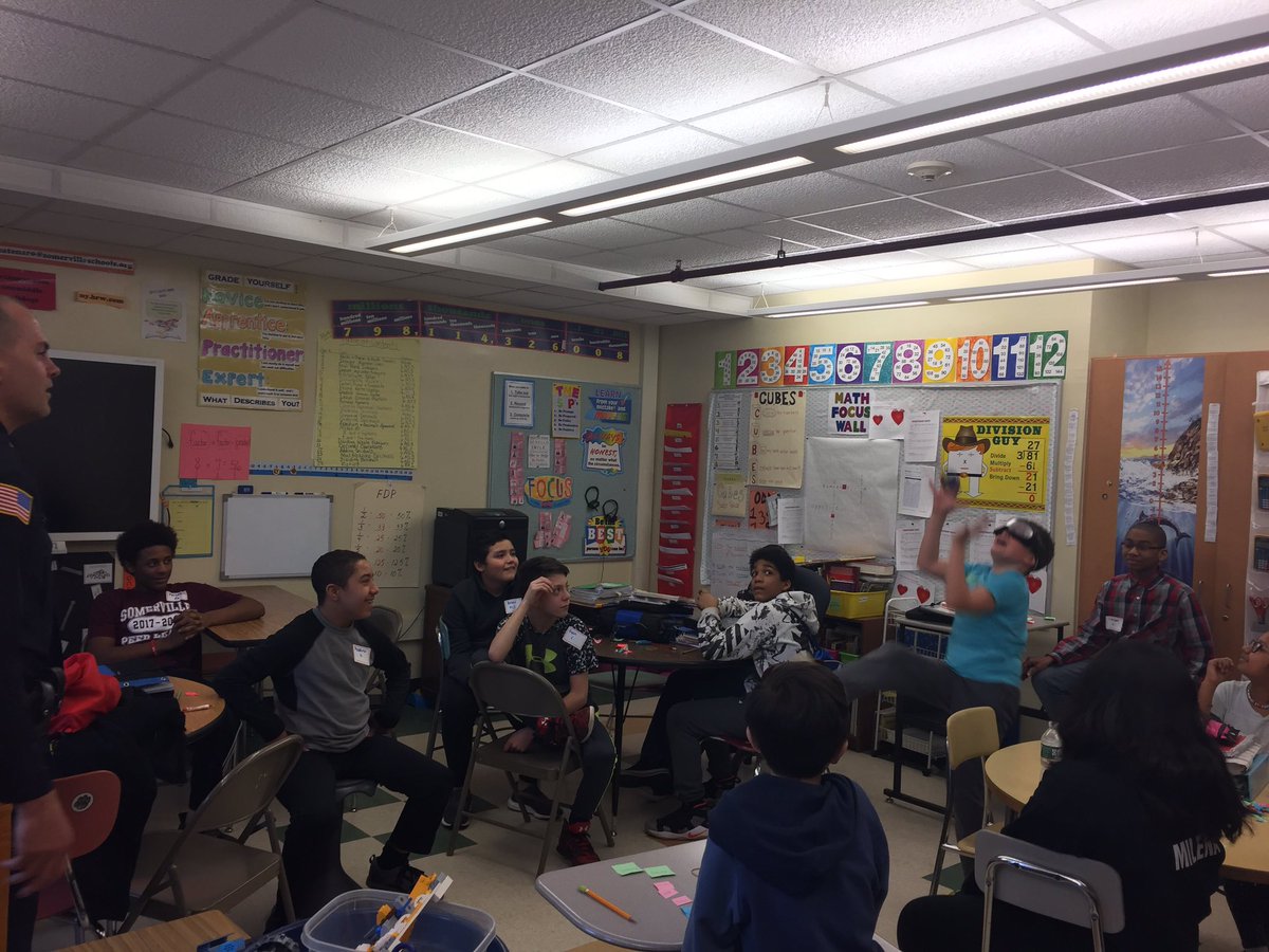 SandyCatenaro's tweet photo. Somerville's finest demonstrating the fatal vision goggles during the Peer Leadership Outreach. @GBoulegeris @SomervillePDNJ https://t.co/n7yI6gvHaj