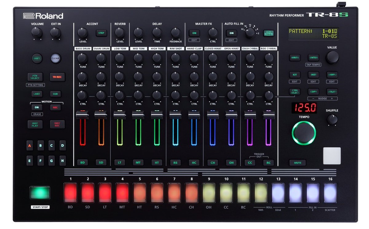 DJTechTools's tweet photo. A new @Roland_US TR-8S! Wow. Details: https://t.co/udNdBAV8Iz https://t.co/FyO4s6g0Xo