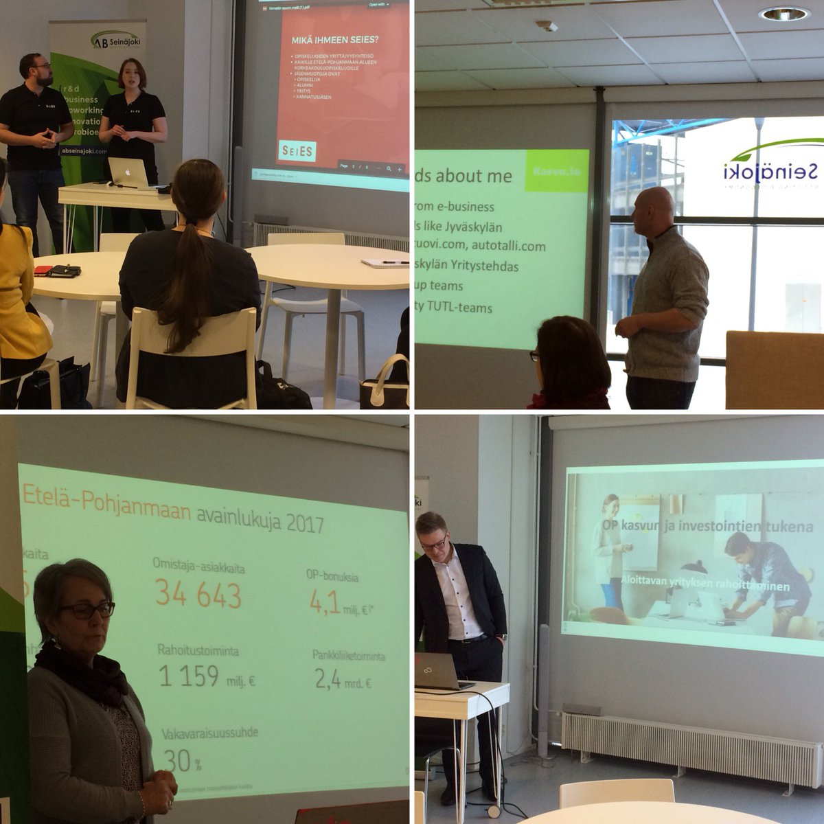agrobiotalous's tweet photo. Startup on oppimispeli! AB Seinäjoessa asiaa menestymisestä ja rahoituksesta 5.3. Kiitos Markus @Kasvuio sekä Juhani ja Tarja @OP_Ryhma #agrobiotalous #startup #finansing #funding https://t.co/STBjHbuhtz