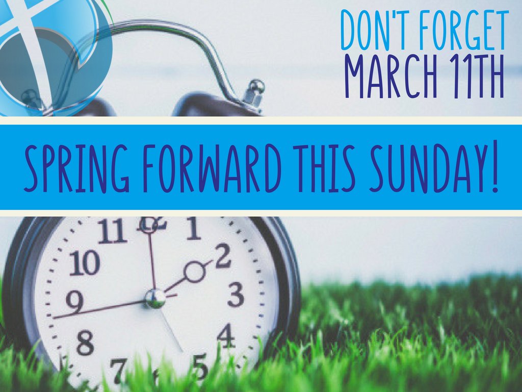 FBCDelray1's tweet photo. Don't forget to set your clocks ahead an hour this Sunday - March 11th! https://t.co/N1McN6t6gp