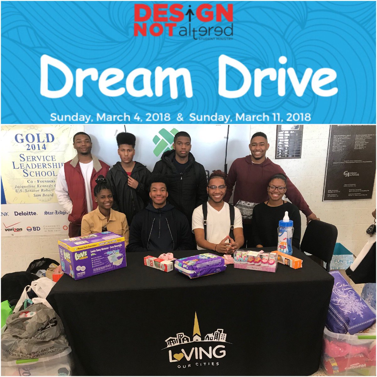 NotAltered's tweet photo. DNA Students thought of, planned, and excuted their service project of collecting baby essentials for the Dream Drive! Continue being the change and not the chatter DNA! #Servitude #DifferenceMaker  @WasSaulNowPaul https://t.co/gSLH0slgMa