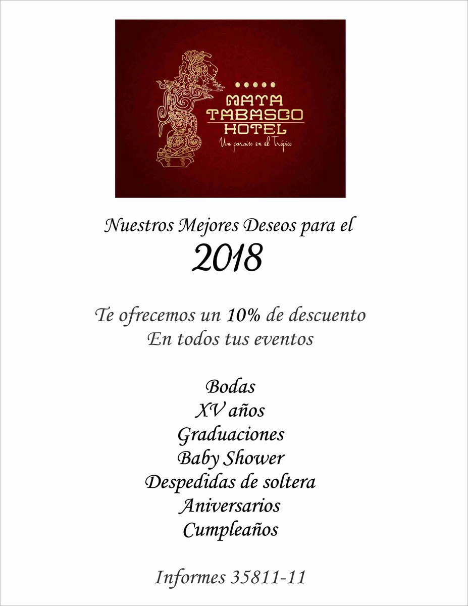 HotelMayaTab's tweet photo. #FelizLunes Aprovecha nuestras promociones!!! 😀🐰🧡 https://t.co/hGdeu9wLXF