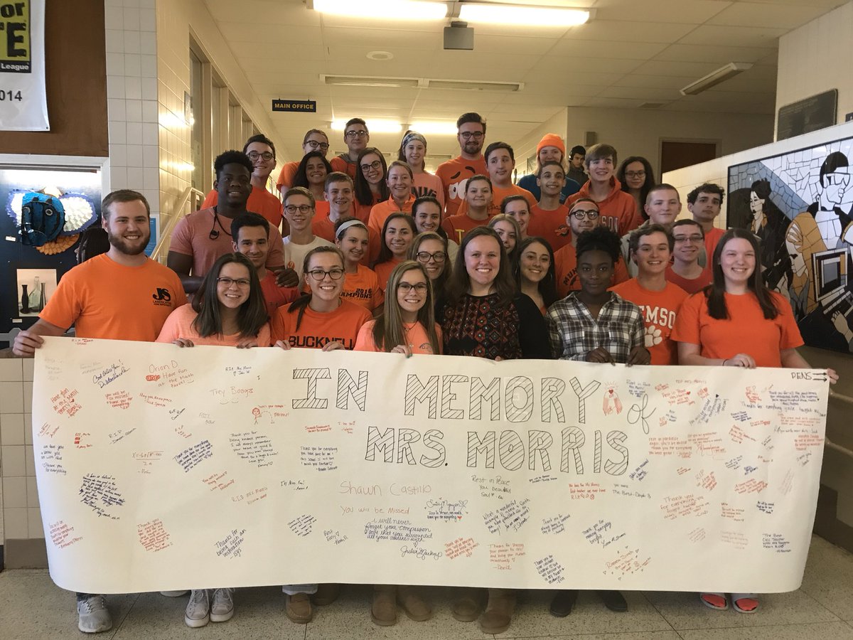 NRothenberger's tweet photo. We will miss you forever, fly high Mrs. Morris 🧡 https://t.co/TRYgHZNEgk