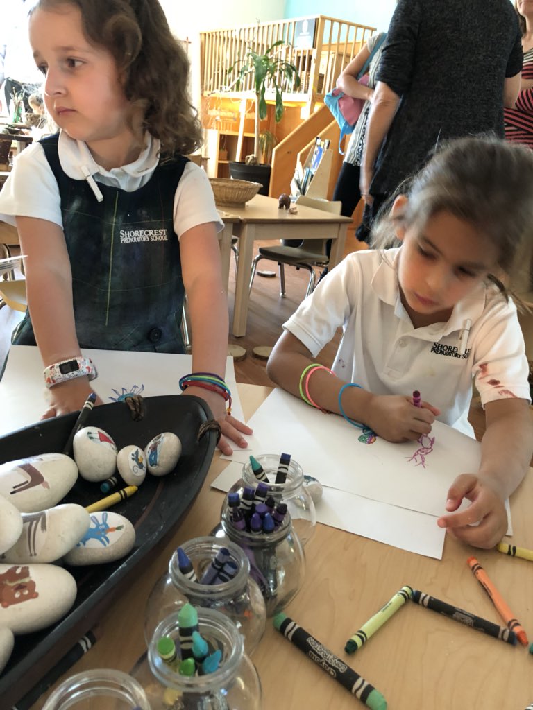 martin_rachel's tweet photo. Early #STEM with the wind tunnel, story rocks, drawing alicorns, baby grasshoppers and the most gorgeous #handmade alphabet. Just a regular day in @Shorecrest #experientialschooltb https://t.co/Vmn1xYr4SY